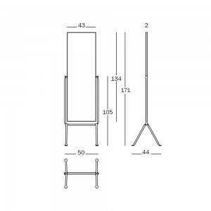 Espejo Officina Magis. Diseño moderno y elegante para hogar y contract.