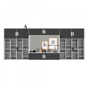 Mueble de televisión Lauki 416 de Treku. Mueble de salón moderno