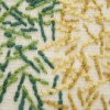 Alfombra diseño Backstitch Calm Green de GAN. Alfombras de lana modernas.