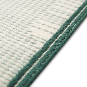 Alfombra diseño Backstitch Calm Green de GAN. Alfombras de lana modernas.
