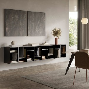 Aparador suspensión Lauki 256 de Treku. Mueble de madera moderno