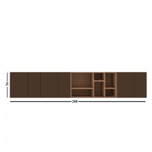 Aparador suspensión Lauki 288 de Treku. Mueble de madera moderno