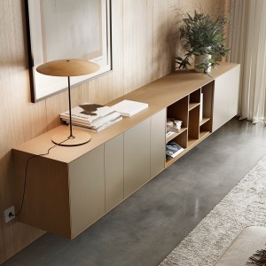 Aparador suspensión Lauki 288 de Treku. Mueble de madera moderno