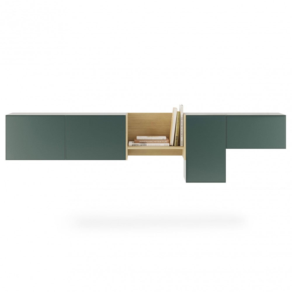 Aparador suspensión Lauki 224 de Treku. Mueble de madera moderno