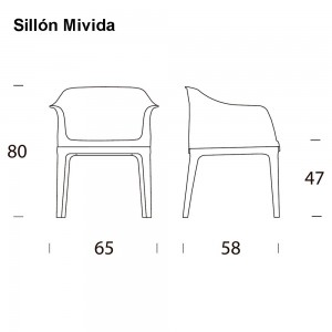 Sillón Mivida de Tonin casa. Muebles modernos de hogar.