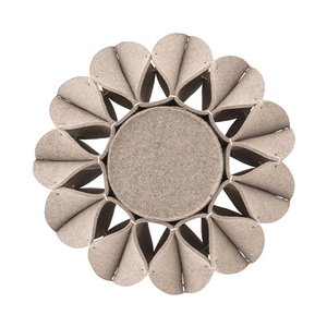 Puf High Ruff Gris de GAN. Alfombras y puffs de fieltro de diseño moderno.