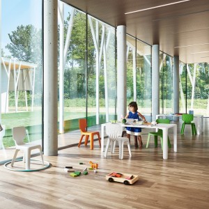Mesa infantil Linus de Magis. Muebles infantiles de diseño contemporáneo.