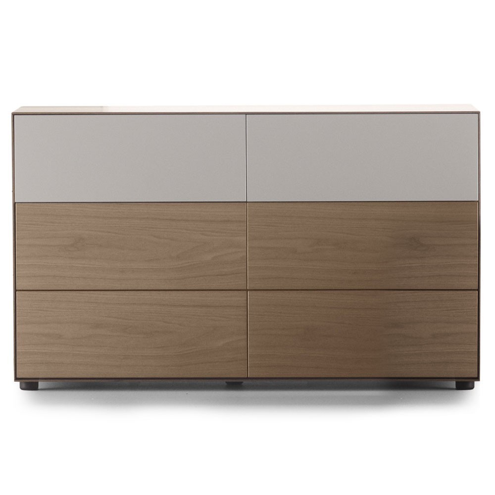 Cómoda Lauki, Ancho 119 de Treku. Cómoda moderna para dormitorio