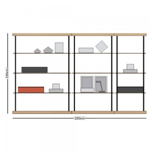 Librería Bost H150 de Treku. Mobiliario de diseño.