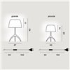 Lámpara sobremesa Lumiere Nuances Foscarini