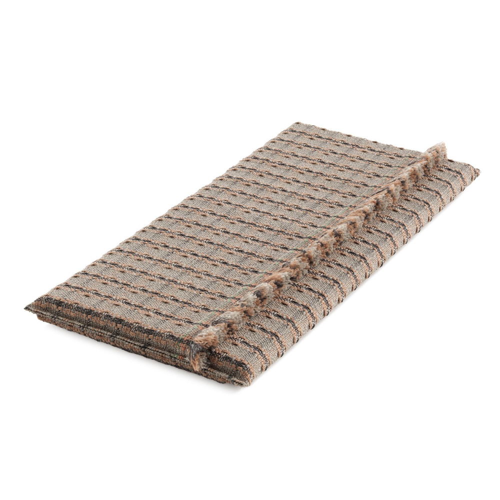 Colchoneta Small Garden Layers Checks terracotta de GAN. Colchonetas de exterior.