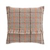 Cojín exterior Big Garden Layers Tartan terracotta de GAN. Almohada polipropileno.