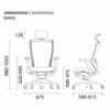 Silla operativa TN500 DAU White Edition Sidiz. Moderna silla de oficina.