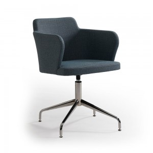 Sillón Evia giratorio metal de diseño exclusivo de Doos. Sillones para oficinas o salones.