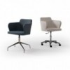 Sillón Evia giratorio metal de diseño exclusivo de Doos. Sillones para oficinas o salones.