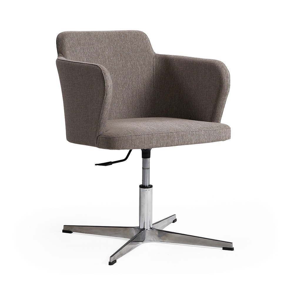 Sillón Evia giratorio metal de diseño exclusivo de Doos. Sillones para oficinas o salones.