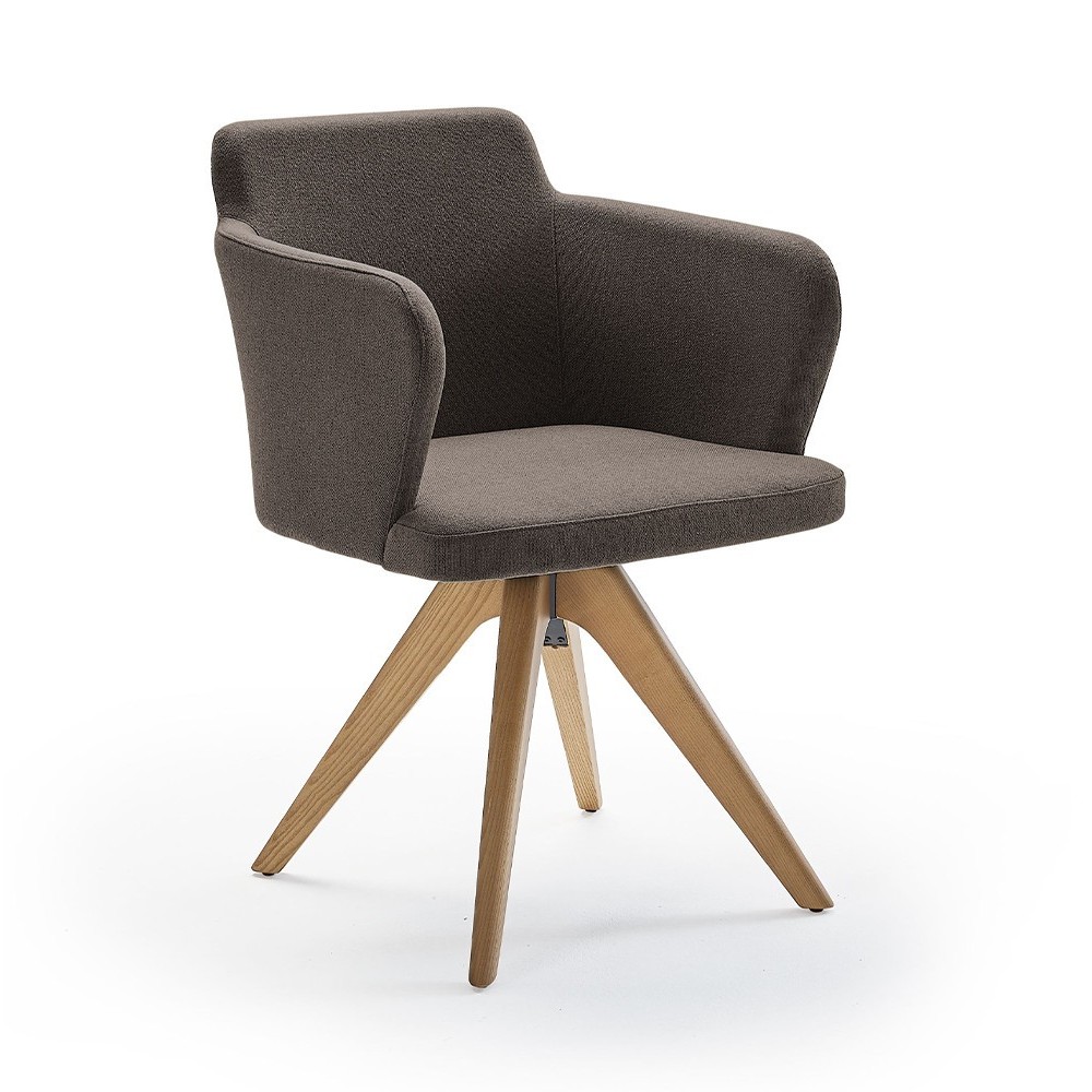 Sillón Evia giratorio madera de diseño exclusivo de Doos. Sillones y taburetes.