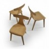 Silla Karen Madera de Doos. Mobiliario de diseño contemporáneo para salón.