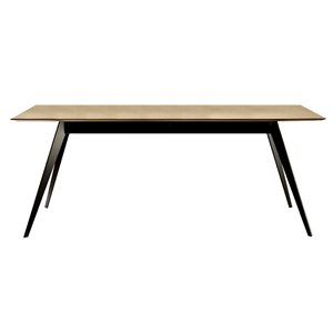 Mesa Aise rectangular fija pies metálicos de Treku. Muebles modernos.