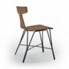 Silla Karen Acero de Doos. Mobiliario de diseño contemporáneo para salón.