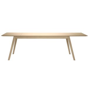 Mesa Aise rectangular extensible de madera. Mesa de diseño nórdico Treku.