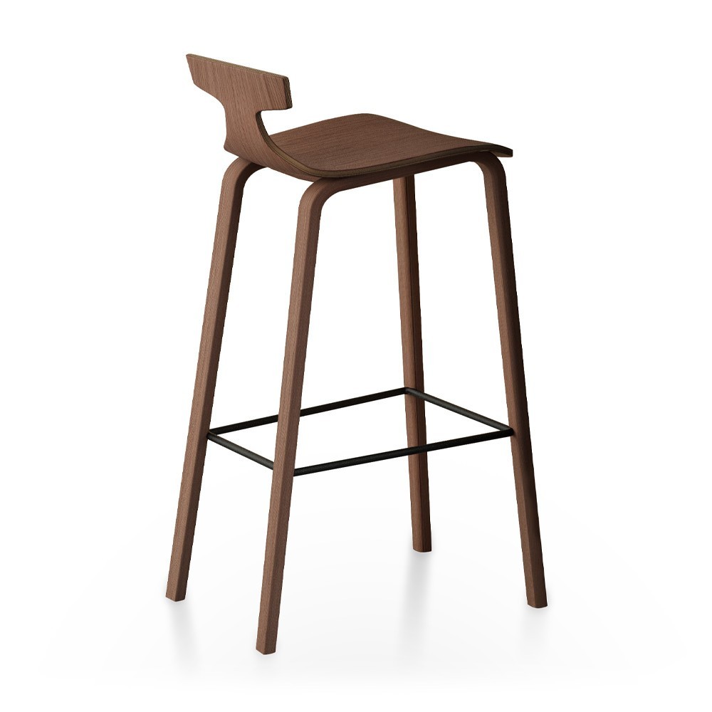 Taburete Karen madera de Doos. Mobiliario de diseño contemporáneo y elegante.