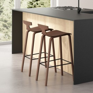 Taburete Karen madera de Doos. Mobiliario de diseño contemporáneo y elegante.