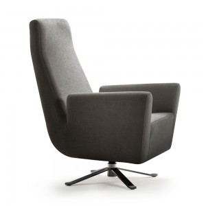 Sillón giratorio King de Doos. Muebles de diseño para hogar y contract.