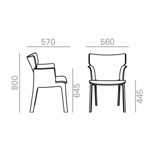 Sillón Adela Rex Angosto Andreu World. Sillones ideales para contract.