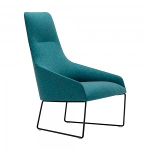 Butaca Alya BU-1538. Muebles modernos base patín de acero Andreu World.