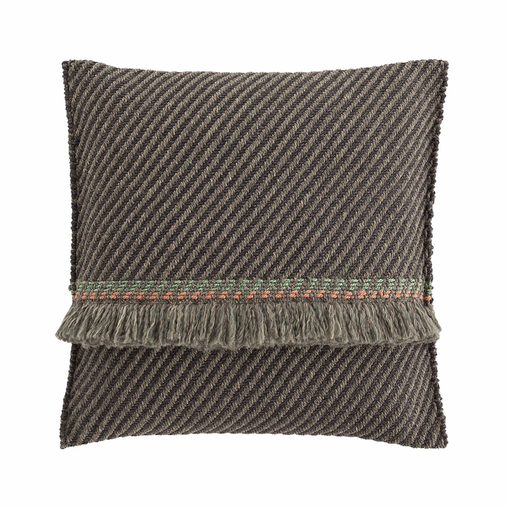 Cojín Big Garden Layers Diagonal aloe-grey de Gan. Cojines de diseño Patricia Urquiola.