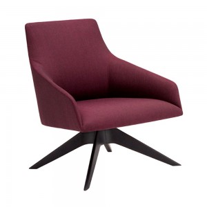 Butaca de salón tapizada Alya BU-1524. Sistema de retorno Andreu World.
