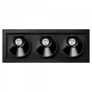 Foco empotrable Black Foster Asymmetric de ArkosLight. Lámpara LED para techo.