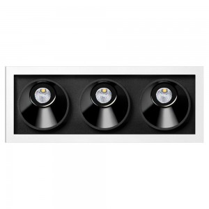 Foco empotrable Black Foster Asymmetric de ArkosLight. Lámpara LED para techo.