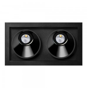 Foco empotrable Black Foster Asymmetric de ArkosLight. Lámpara LED para techo.
