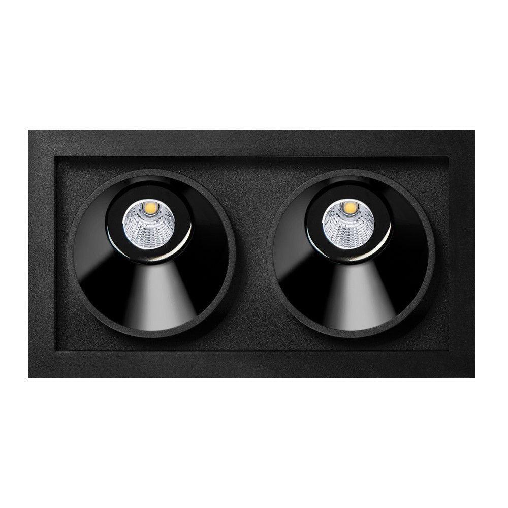 Foco empotrable Black Foster Asymmetric de ArkosLight. Lámpara LED para techo.