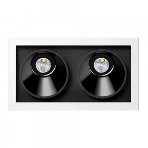 Foco empotrable Black Foster Asymmetric de ArkosLight. Lámpara LED para techo.