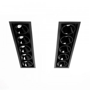 Foco empotrable Black Foster Asymmetric de ArkosLight. Lámpara LED para techo.