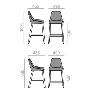 Nuevo Taburete Alya para ambientes contract Andreu World. Diseños modernos.