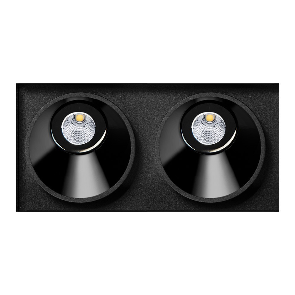 Foco empotrable LED Black Foster Asymmetric Trimless de ArkosLight para techo.