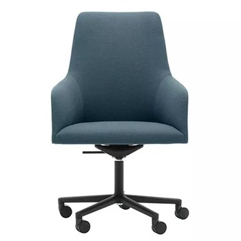 Alya SO-1480 sillón ancho de respaldo intermedio para lugares modernos.