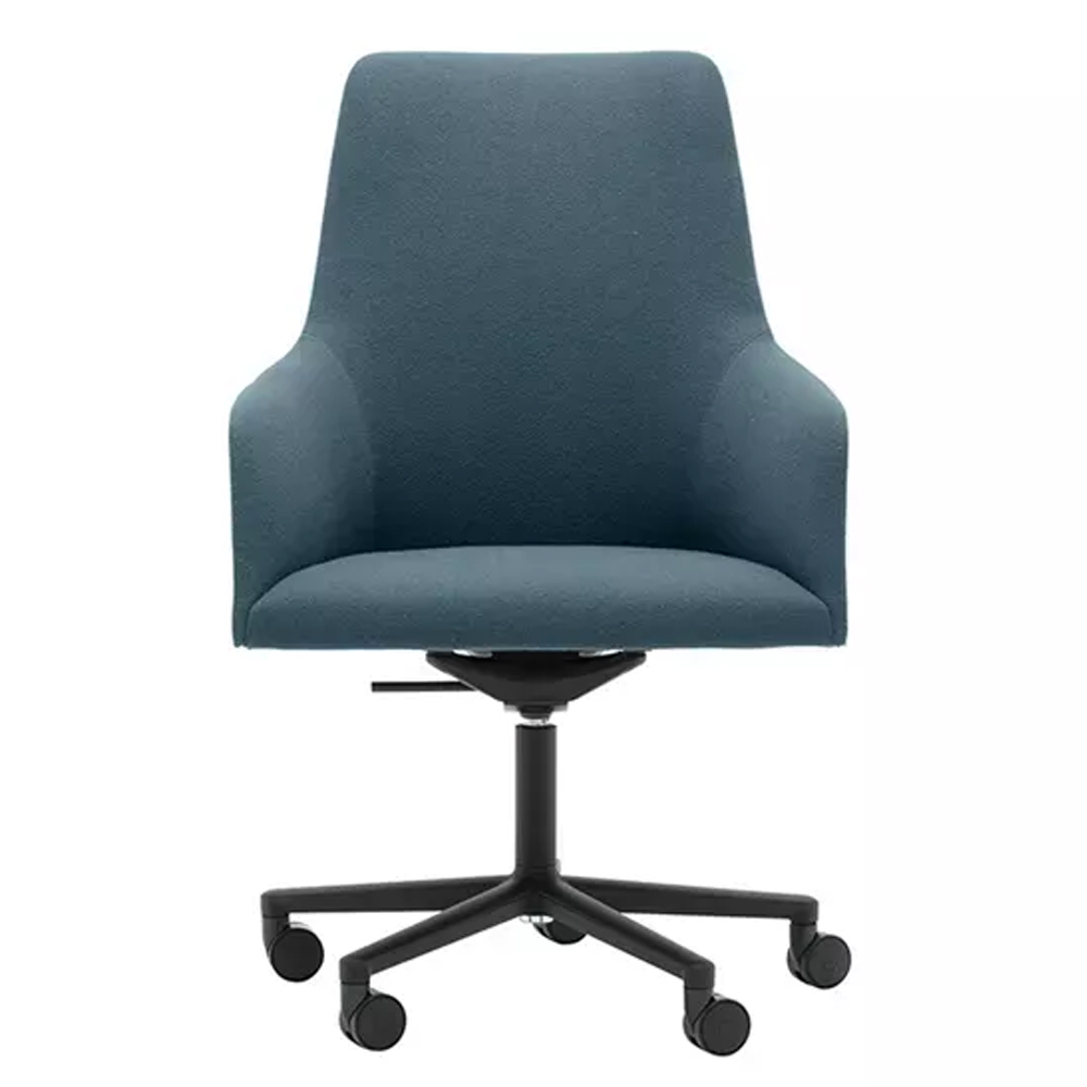 Alya SO-1480 sillón ancho de respaldo intermedio para lugares modernos.