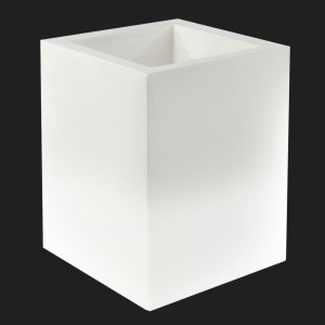 Macetero Light Cubo Alto con Luz Led y cambio de Color con Mando