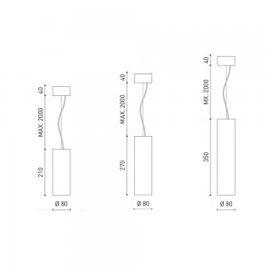 Lámpara Suspensión Scope de ArkosLight. Lámparas colgante de techo LED.