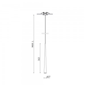 Lámpara Suspensión Holly ArkosLight. Lámpara colgante LED de aluminio.