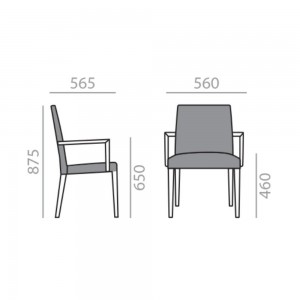Asiento Anna SO-1369. Hermoso diseño para interiores de Andreu World.