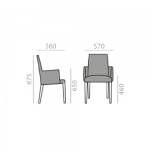 Sillón Anna SO-1384. Hermoso diseño para interiores de Andreu World.