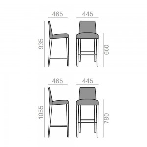 Taburete Anna de Andreu World. Diseño moderno para interiores.