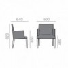 Sillón tpaizado con Sofisticado diseño Anna Corporate de Andreu World.