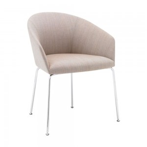 Sillón tapizado Brandy SO-2994 de Andreu World para ámbitos corporativos.